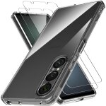 Coque hybride transparente pour sony xperia 1 vii + 2 verres trempés - tpu & pc antichoc 360, coins airbag, ... Coque hybride transparente pour sony xperia 1 vii + 2 verres trempés - tpu & pc antichoc 360, coins airbag, ...