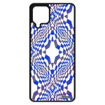 Coque illusion d'optique pour a12 silicone portable bicolore graphique personnalis� losange geometrie ...