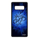 Coque infini love pour note 8 silicone smartphone original bleu a samsung galaxy note 8