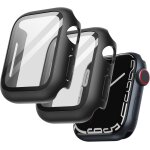 Coque intégrale + verre trempé 9h pour apple watch series 9 / 8 / 7 45 mm ¿ 2 pièces noir, protection ... Coque intégrale + verre trempé 9h pour apple watch series 9 / 8 / 7 45 mm ¿ 2 pièces noir, protection ...