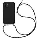 Coque pour iphone 11 (6. 1'') mince anti - rayure anti - choc protection silicone + bandouli�re r�glable ...