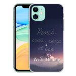 Coque pour iphone 11 - disney citation pense crois reve