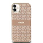Coque pour iphone 11 magsafe en tpu souple a motif dkny rose