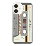 Coque pour iphone 11 motif cassette grise personnalisable