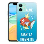 Coque pour iphone 11 - pok�mon le calme avant la trempette magicarpe