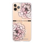 Coque iphone 11 pro 360 int�grale transparente rose pivoine tendance la coque francaise.