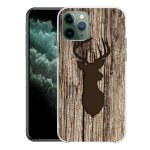 Coque pour iphone 11 pro - cerf bois