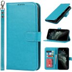 Coque iphone 11 pro avec cordon, flip portefeuille etui en cuir, [3 fentes][fonction support][fermeture ...