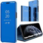 Coque iphone 11 pro max (6. 5 ) face effet mirroir rigide souple stable bleu