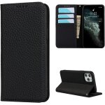 Coque iphone 11 pro max, flip cuir veritable portefeuille etui en cuir, [4 fentes][fermeture magnetique], ...