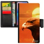 Coque iphone 11 pro max simili cuir portefeuille aigle design telephone � clapet animal oiseau mobile ...