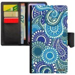 Coque iphone 11 pro simili cuir rabat portefeuille motif cachemire femme design imprim� rigide fantaisie ...