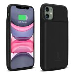 Coque iphone 11 protection rigide 2 en 1 batterie 4500mah akashi noir Coque iphone 11 protection rigide 2 en 1 batterie 4500mah akashi noir