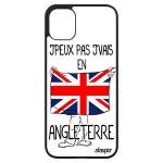 Coque iphone 11 silicone j'peux pas j'vais en angleterre foot jeux olympiques noir football telephone ...