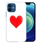 Coque pour iphone 12 - coeur rouge