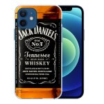 Coque pour iphone 12 - jack daniels bouteille