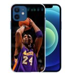 Coque pour iphone 12 - kobe bryant tir panier basketball nba