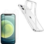 Coque pour iphone 12 mini (5, 4) et 2 verres tremp� film protection ecran phonillico�