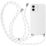 Coque pour iphone 12 mini (5. 4'') mince anti - rayure anti - choc protection avec cordon de serrage ...