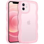 Coque pour iphone 12 mini 5. 4 pouces, etui en silicone souple, en forme de cadre ondul� mignon, housse ...