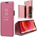 Coque iphone 12 mini (5. 4 ) protection avant et arri�re smart view souple rose