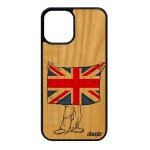 Coque iphone 12 mini bois silicone drapeau union jack angleterre anglais angleterre euro basket united ...