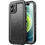 Coque pour iphone 12 mini etanche antichoc - 360 degres incassable militaire rigide int�grale case / ...