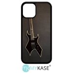 Coque iphone 12 mini - guitare rock n roll - noir