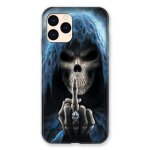 Coque renforc�e pour iphone 12 mini tete de mort doigt