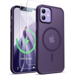 Coque pour iphone 12 / 12 pro avec 2 verre tremp� protection ecran, etui translucide mat arri�re housse ...