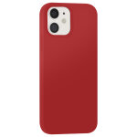 Coque pour iphone 12 / 12 pro edition color skin en tpu avec int�rieur doux moxie rouge