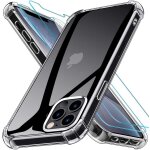 Coque iphone 12 pro max [2 × verre tremp� protection ecran], iphone 12 pro max coque souple tpu antichoc ...