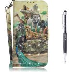 Coque?pour iphone 12 pro max (6, 7 pouces), [peinture?3d]?pu?etui?housse?en?cuir?portefeuille?de?protection?av ...