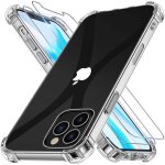 Coque iphone 12 pro max antichoc silicone + 2 verres tremp�s, coque iphone 12 pro max, etui housse coque ...