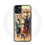 Coque pour iphone 12 pro one piece luffy affiche equipages manga anime