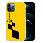 Coque pour iphone 12 pro - renault sport jaune