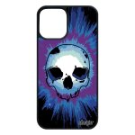 Coque iphone 12 / 12 pro silicone tete de mort noir bleu cadeau d'anniversaire punk graffitti squelette ...
