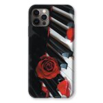 Coque renforcée pour iphone 13 (6. 1) musique rose piano Coque renforcée pour iphone 13 (6. 1) musique rose piano