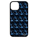 Coque pour iphone 13 mini en silicone ancre original homme telephone noir de bateau bleu marini�re couleur ...