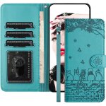 Coque pour iphone 13 pro max(6. 7 pouces), etui a rabat housse en cuir, chat pochette de portefeuille, ...