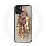 Coque iphone 13 pro max dessin attrape r�ve caf� cr�me