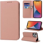Coque iphone 13 pro max, flip cuir veritable portefeuille etui en cuir, [4 fentes][fermeture magnetique][lanie ...