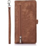 Coque pour iphone 14 6. 1 - fermeture eclair cuir etui portefeuille a rabat housse case support porte ... Coque pour iphone 14 6. 1 - fermeture eclair cuir etui portefeuille a rabat housse case support porte ...