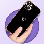 Coque pour iphone 14 plus avec collier r�glable coque iphone 14 plus silicone avec motif coeur d'amour ...