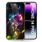 Coque pour iphone 14 pro (6. 1) musique partition multicolore Coque pour iphone 14 pro (6. 1) musique partition multicolore