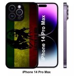 Coque iphone 14 pro max - listen to bob marley - silicone - noir