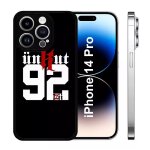 Coque iphone 14 pro - unkut haut de seine 92 - silicone - noir
