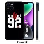 Coque iphone 14 - unkut haut de seine 92 - silicone - noir