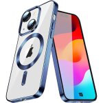 Coque pour iphone 15 avec cercle magnétique protection silicone antichoc transparent contour bleu - booling ... Coque pour iphone 15 avec cercle magnétique protection silicone antichoc transparent contour bleu - booling ...