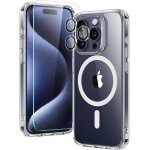 Coque pour iphone 15 pro avec 1 verre tremp� et 1 cam�ra protecteur, coque 3 en 1, compatible avec magsafe, ...